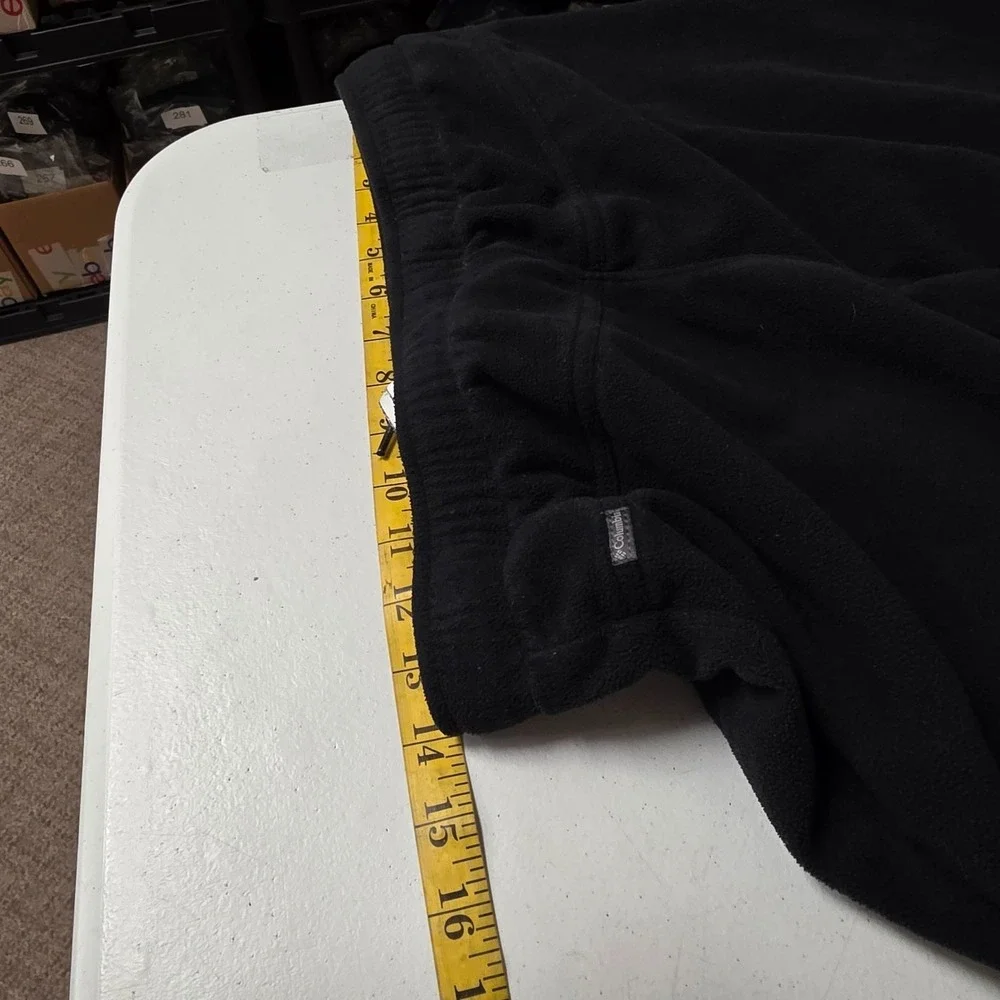 Columbia Mens Omni-wick Fleece‎ Lined Hiking Pants Size S Black Pull On Elastic